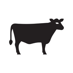 cow silhouette vector illustration design