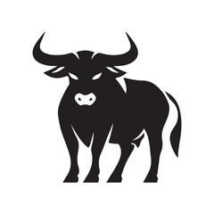 cow silhouette vector illustration design