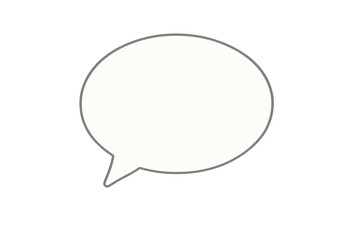 Fototapeta premium Speech bubble vector illustration. Blank chat balloon for communication and dialogue. Empty message icon for social media, websites, or apps. Modern quote box template.