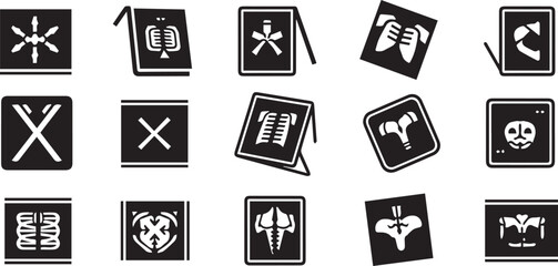 Xray Vector Icons | Radiology and Medical Imaging Set
