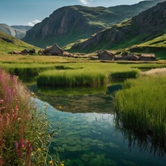 Eldoria's beauty is born from its intimate relationship with the surrounding landscape