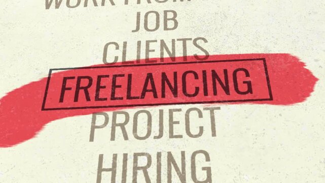 Freelancing 3D Scrolling Title Animation