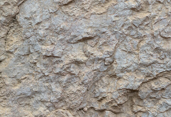 the structure of the rock surface in the section, quarrying in the natural environment, sunny day