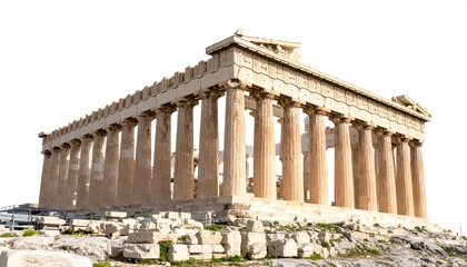 Obraz premium Ancient Greek temple facade (1)