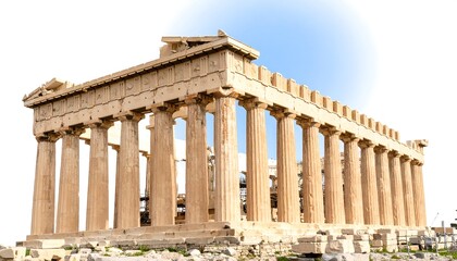 Obraz premium Ancient Greek temple facade (2)