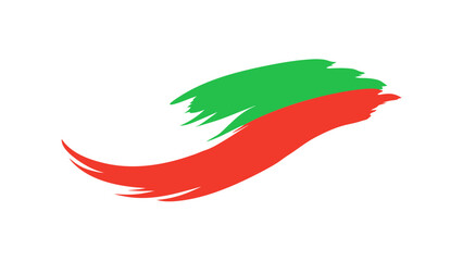 abstract brushstroke vector art illustration