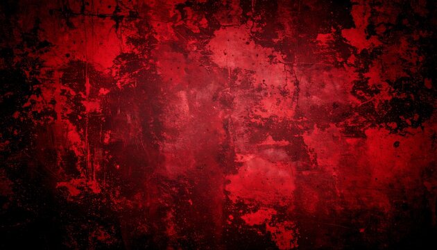 Deep crimson, textured, grunge background