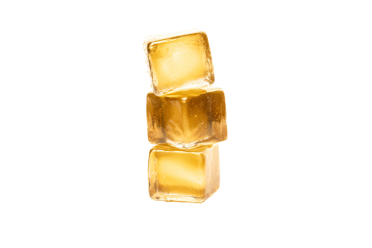 a group of three ice cubes sitting on top of each other