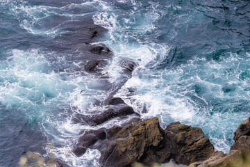 blue ocean and stones