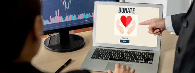 Online donation platform offer brisk money sending system for people to transfer on the internet