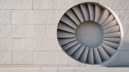 Obraz premium Stone Turbine Detail Architectural Art, Pattern , Texture