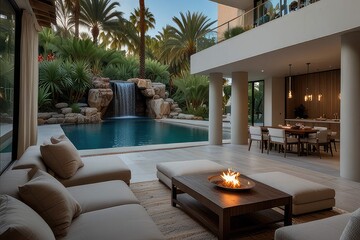 Obraz premium “Dream Home Vibes: Minimalist Luxury with a View”