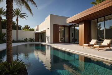 Fototapeta premium “Dream Home Vibes: Minimalist Luxury with a View”