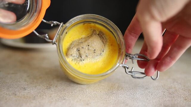 Foie gras goose liver appetizer delicacy fresh delicious gourmet food background on the table rustic food top view copy space