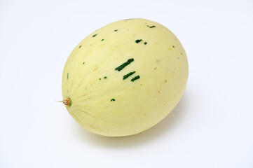 whole melon object isolated on white background