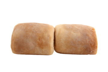 two pieces of bread sitting on top of each other