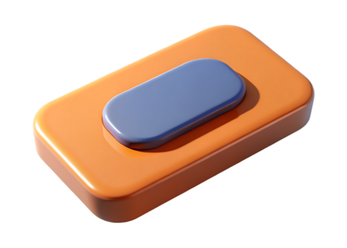 Inner Shadow Soft UI Rectangle Button