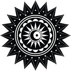 sun and moon mandala