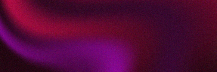 Abstract red purple dark colors gradient background, blurred wave on black grain texture effect backdrop, glowing lights color flow pattern