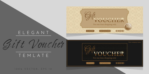 Elegant style voucher template