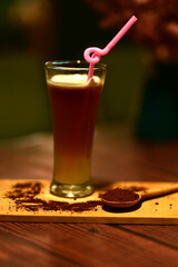 Coffee Lime Fusion Unique Refreshing Drink Concept
