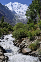 MOUNTAINS LANDSCAPE IN THE HIMALAYAS REGION OF NORTHERN PAKISTAN. 