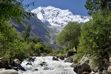 MOUNTAINS LANDSCAPE IN THE HIMALAYAS REGION OF NORTHERN PAKISTAN. 