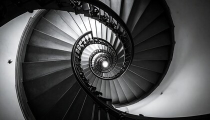Spiral staircase, architectural detail