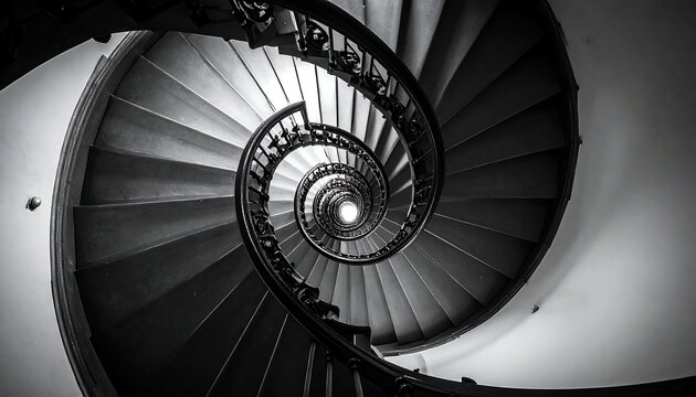Spiral staircase, architectural detail