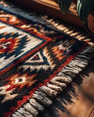 Decorative ethnic floor rug handmade high resolution picture
