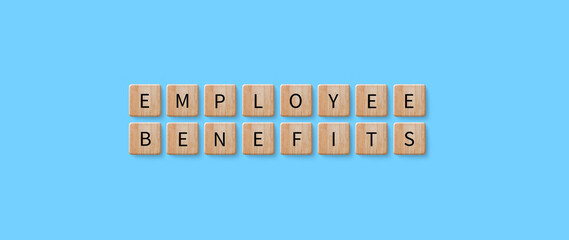 Employee Benefits Career Concept. Business Bonus Work Perks, Fringe benefits for employee...