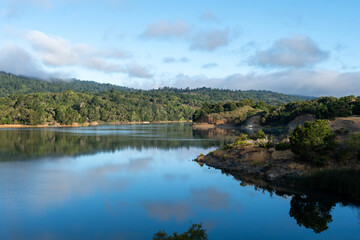Fototapeta premium landscape with lake