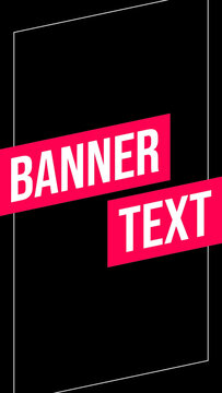 Double Side Banner Title