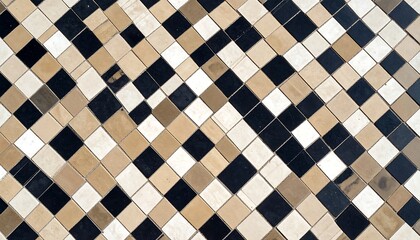 Geometric patterned floor tiles