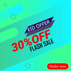 Big Sale banner with upto 30% OFF. Abstract colorful background with a vector sale sign and label for all company business success. Offer Banner, off, sale, discount, flash sale, big sale, super sale.