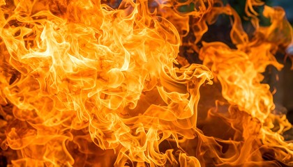 Fiery flames in a chaotic dance