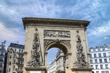 Paris, Porte Saint-Denis, ancient monument 
