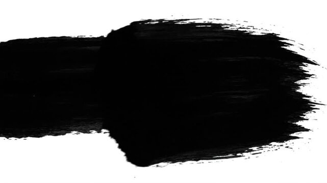 Black brush stroke