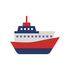 Obraz premium vector illustration of a ship