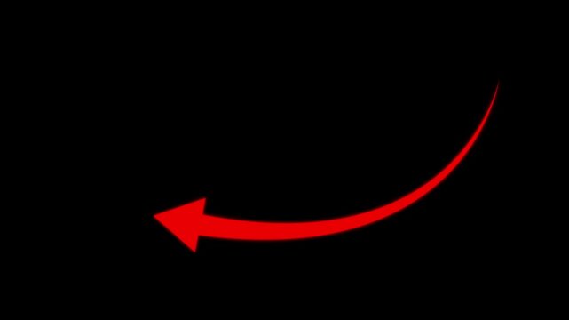 Business graph chart with growing business concept. Abstract decreasing business graph chart animation background. Down business arrow animation.