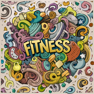 sleek line-art fitness monogram icon with editable stroke paths scalable vector ideal for health and wellness branding
