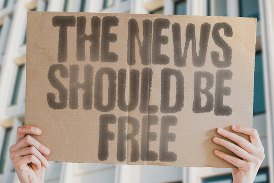 "The News Should Be Free" A demand for accessible, uncensored information and free public media. ACCESS. INFORMATION. MEDIA. RIGHTS. PRESS. FREEDOM. TRUTH