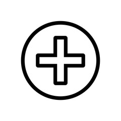 Medical symbol Icon Isolated Outline