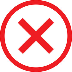 Simple bold hand drawn red graphic element isolated on transparent background