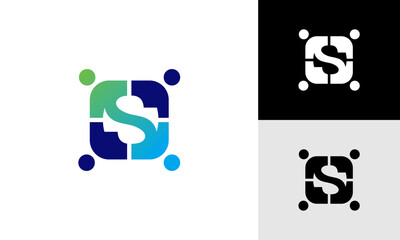 letter S community logo