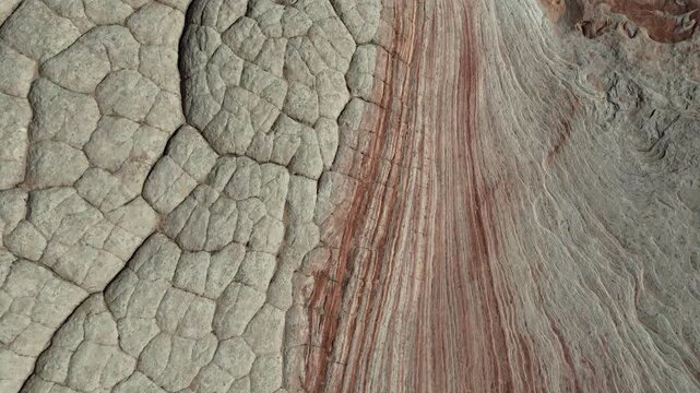 White Pocket red and white sculpted red sandstone waves and buttes