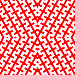 Seamless surface pattern design with ethnic embroidery ornament. Repeated zipper lines wallpaper. Zigzag stripes. Jagged linear motif. Digital paper for page fills, web designing, textile print.