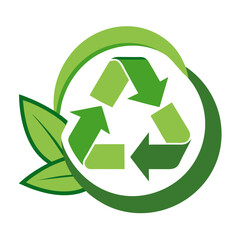 Obraz premium green recycle symbol