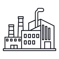 Obraz premium factory icon on white background