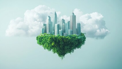 Eco-City on a Cloud: A Sustainable Urban Utopia